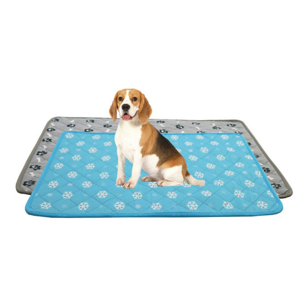 Summer Ice Silk Cool Feeling Pet Mat Printing Breathable Non-slip Dog Mat Pet Cooling Ice Mat Cat Cool Mat Pet Supplies