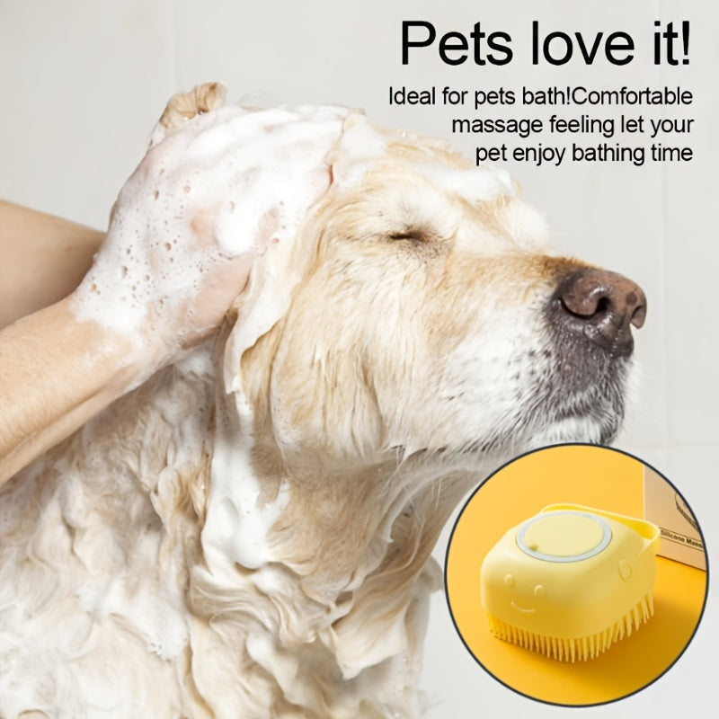 Brosse Shampoing Chien - Massage Bain Silicone