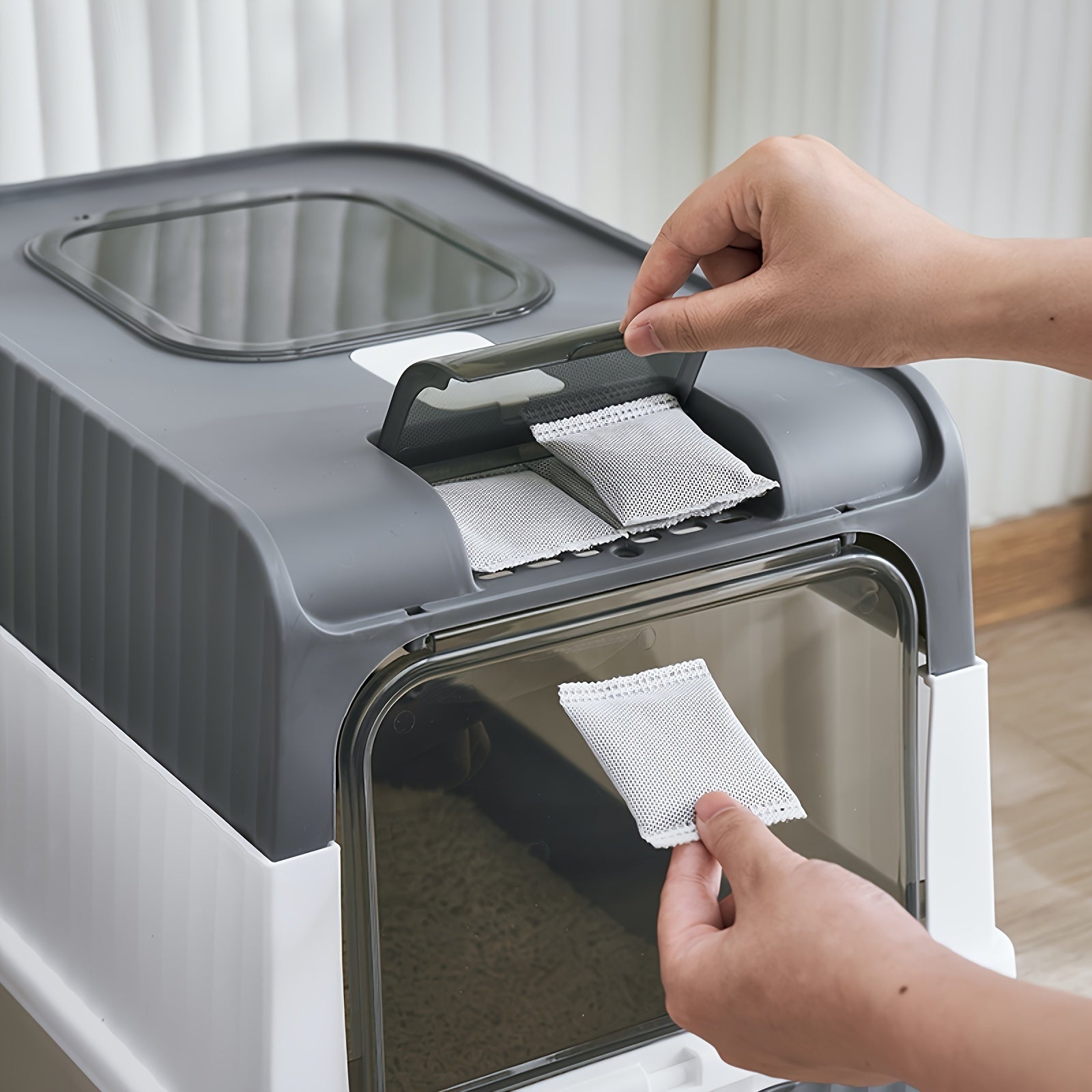 Bac Litière Chat Extra Large - XXL Anti-Débordement