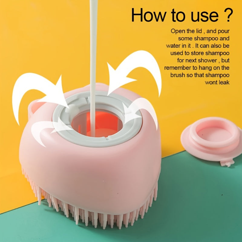 Brosse Shampoing Chien - Massage Bain Silicone