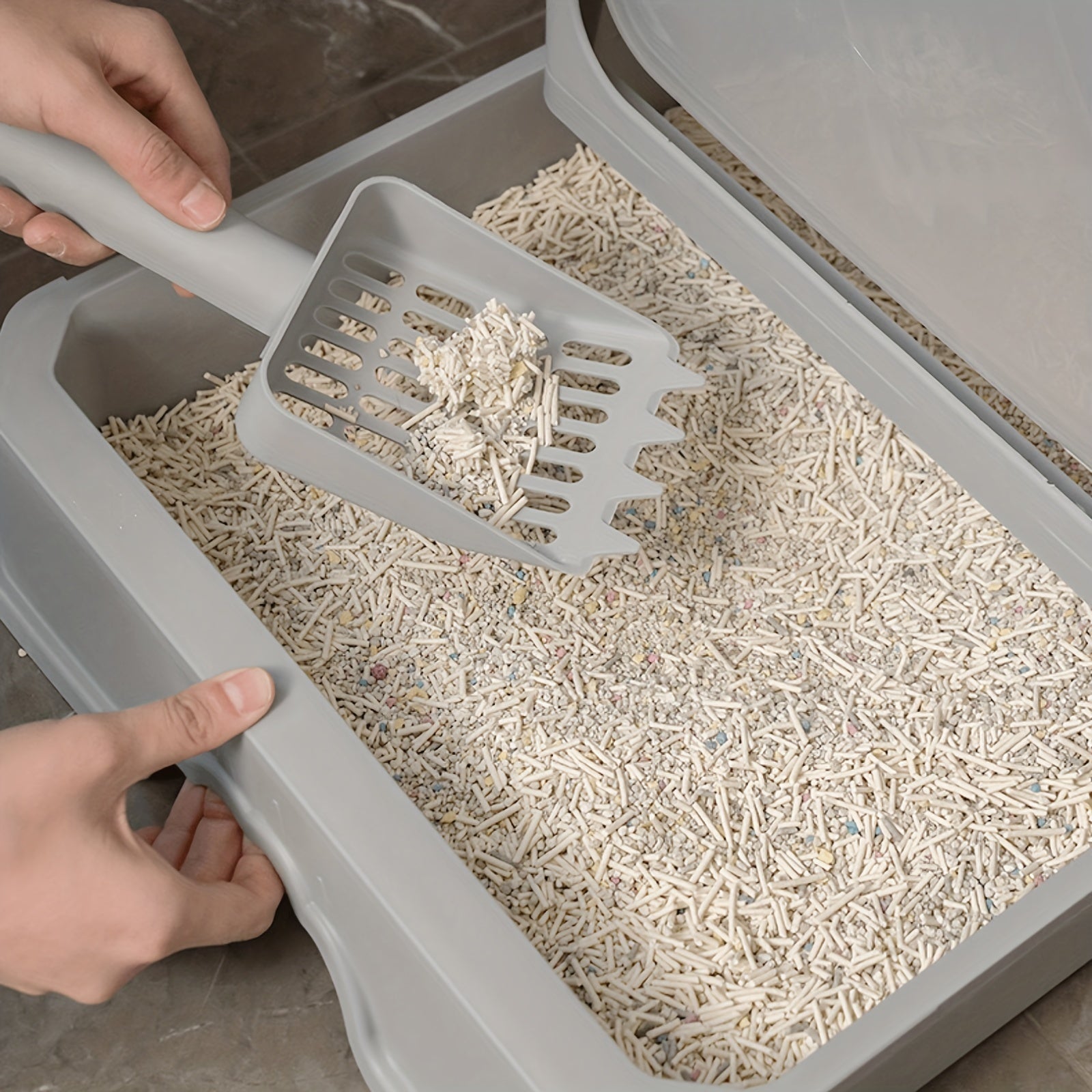 Bac Litière Chat Fermé - Anti-Odeur & Éclaboussures