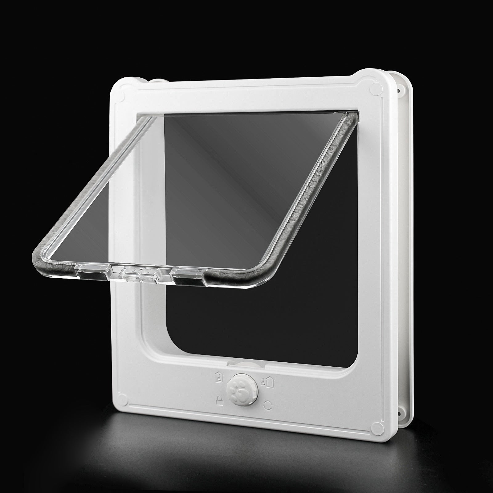 Nouvelles fournitures pour animaux de compagnie porte de chat porte de chien trou d'entrée et de sortie sans trou peut contrôler l'accès à la maison de chat chien Cage porte en bois pour animaux de compagnie