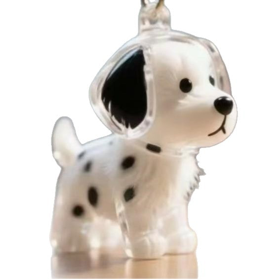 Porte-clés commémoratif de poils d'animaux, boîte de rangement de poils de chat et de chien, Capsule transparente Gashapon, porte-clés de sac pendentif