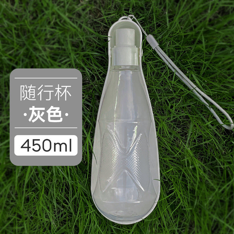 Bouteille d'eau pour chien, fontaine à boire en forme de goutte pour animaux de compagnie, eau potable, eau d'alimentation lors des sorties, tasse d'eau portable pliable pour chat pour voyager