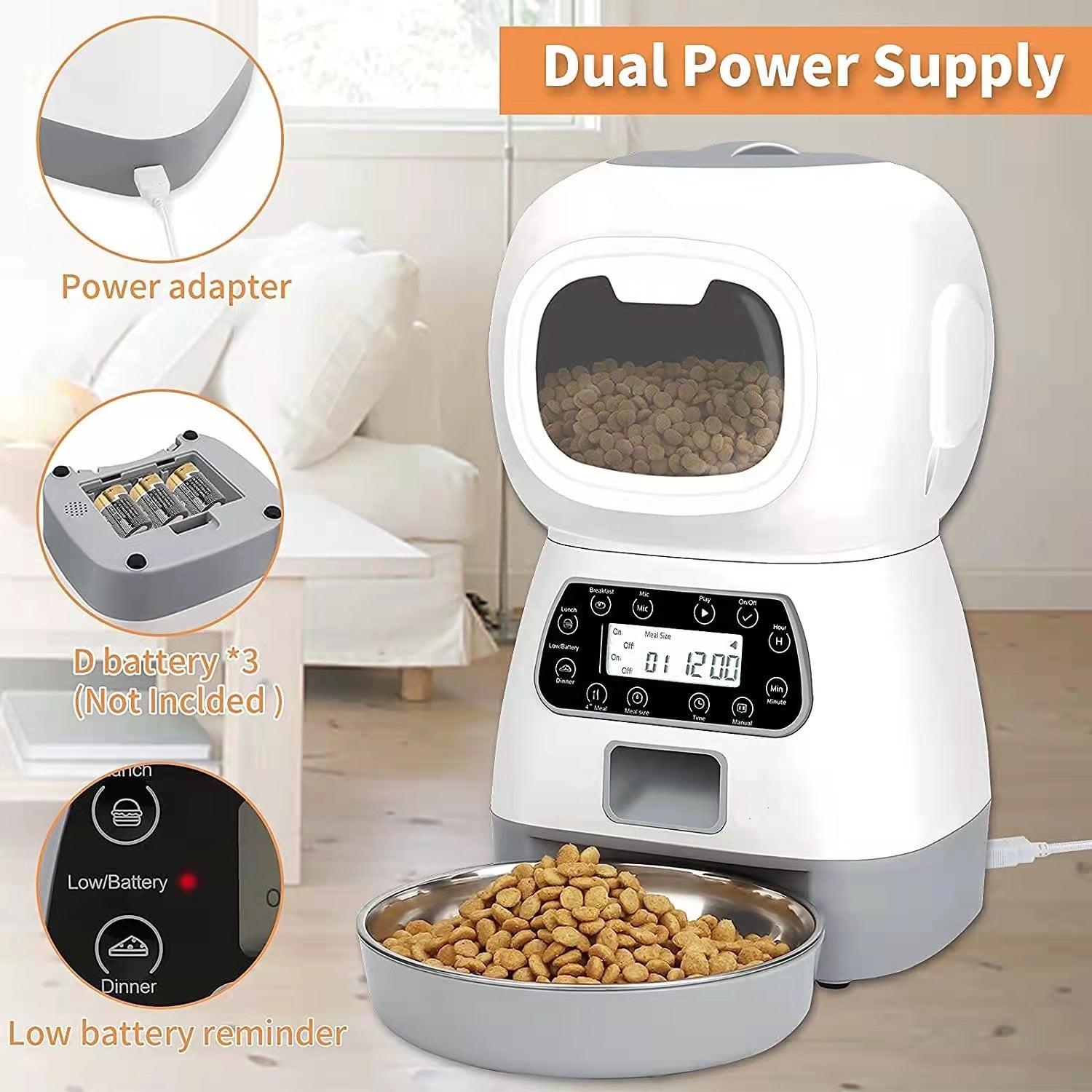 Elf Pet Feeder Automatic Feeder Fixed-point Feeder Manual Feeding WiFi Feeder