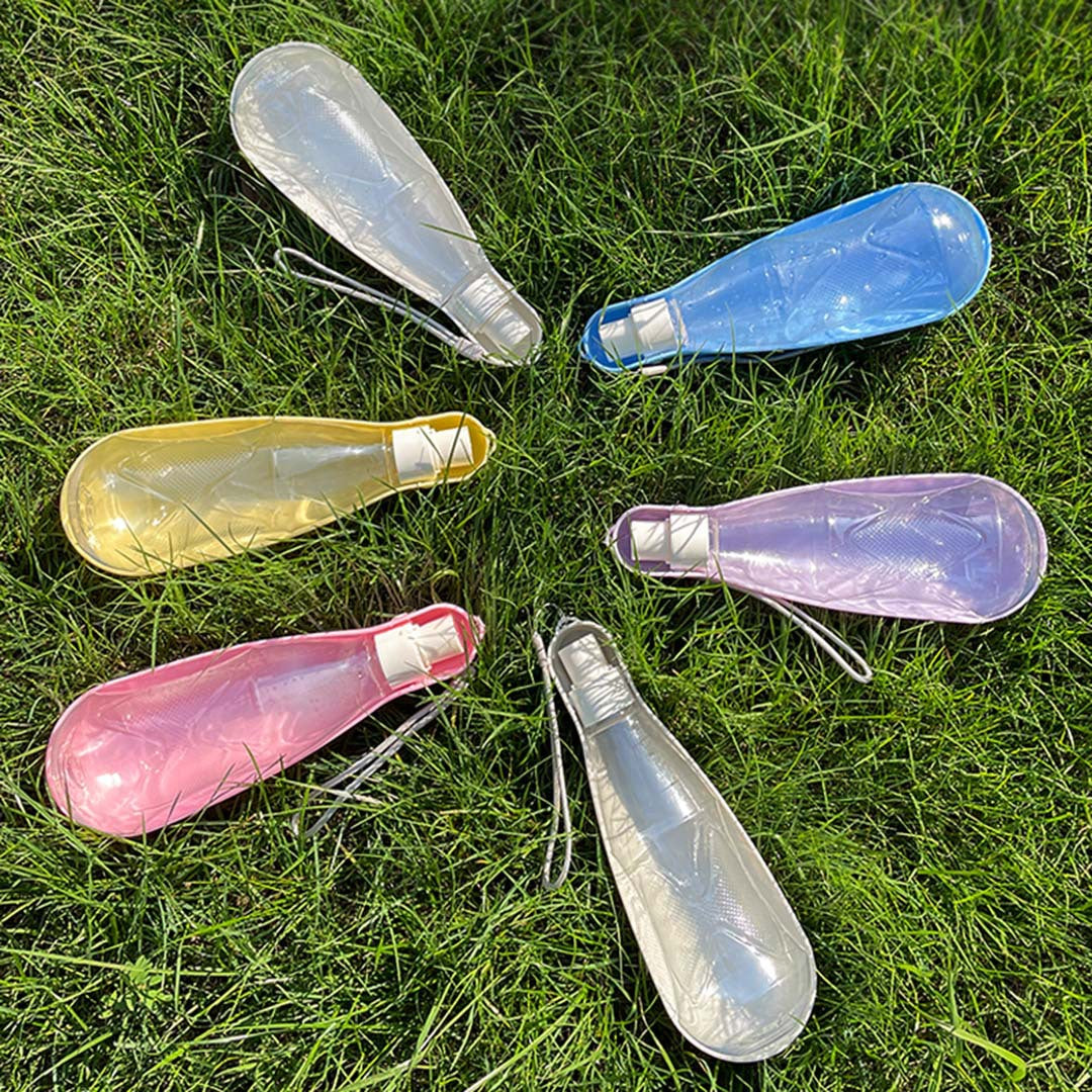 Bouteille d'eau pour chien, fontaine à boire en forme de goutte pour animaux de compagnie, eau potable, eau d'alimentation lors des sorties, tasse d'eau portable pliable pour chat pour voyager