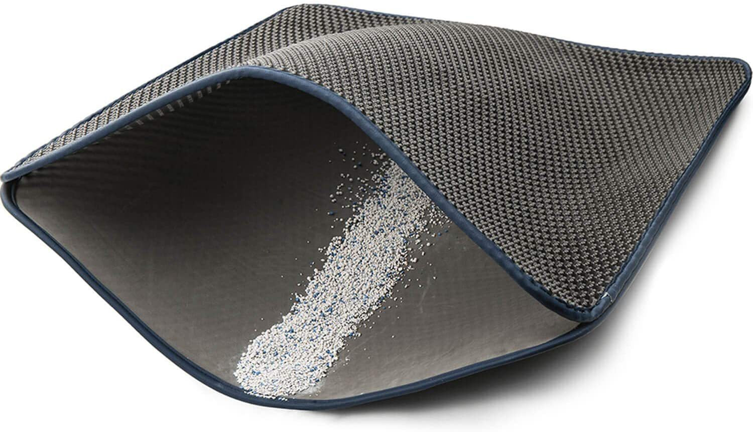 Cat Rubbing Mat Double-layer Leaking Sand Cat Litter Basin Falling Sand Mat Cat Toilet Set Sand Control Sand Mat