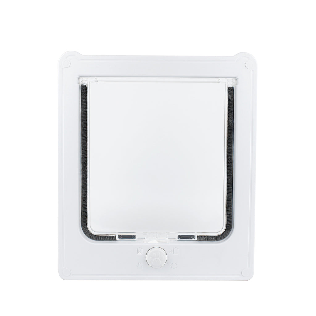 Nouvelles fournitures pour animaux de compagnie porte de chat porte de chien trou d'entrée et de sortie sans trou peut contrôler l'accès à la maison de chat chien Cage porte en bois pour animaux de compagnie