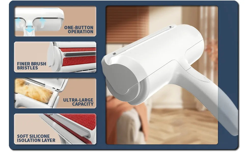 Rouleau Anti-Poils Chat Chien - Réutilisable