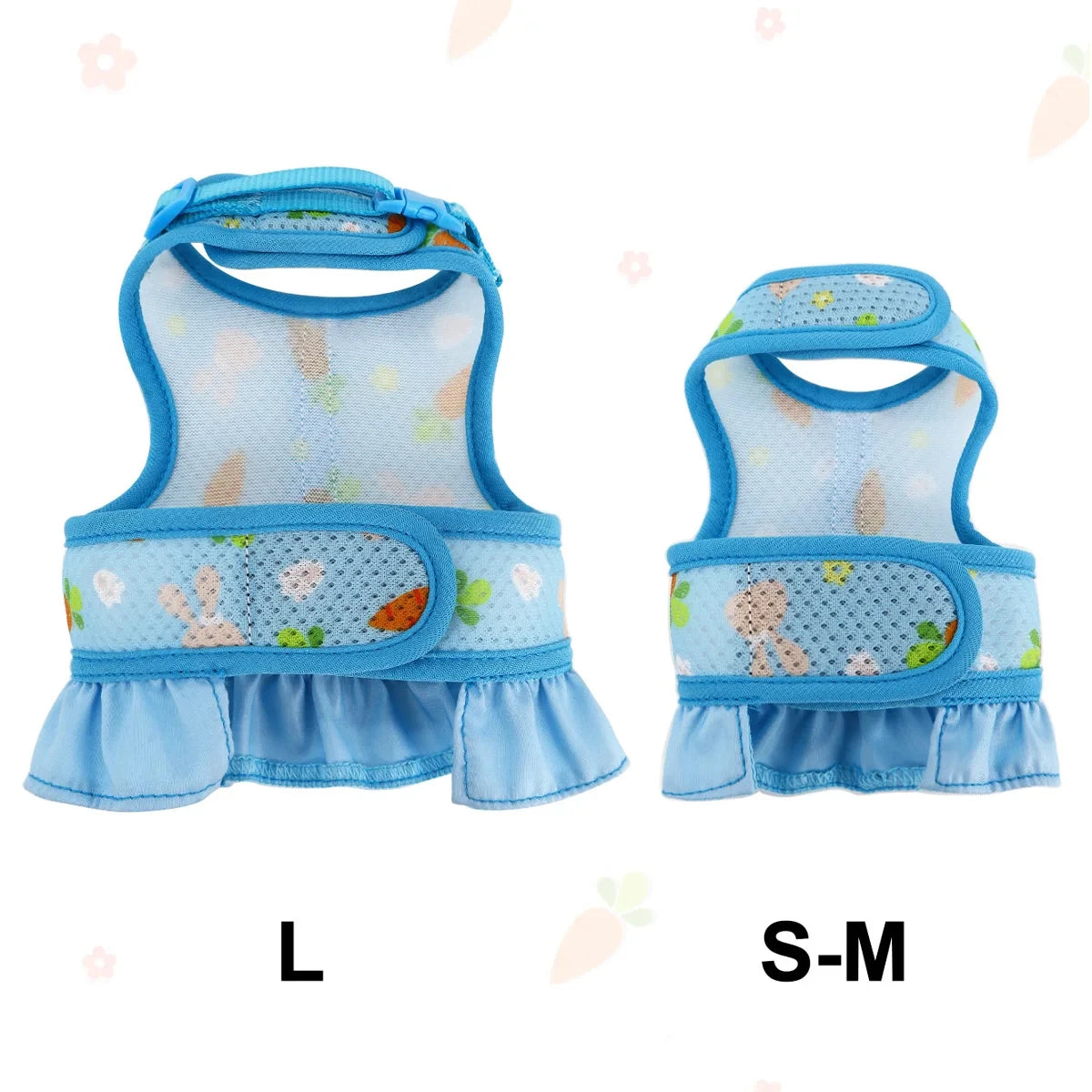 Harnais pour lapin avec laisse, boucle réglable, gilet et jupe en maille respirante - Autres