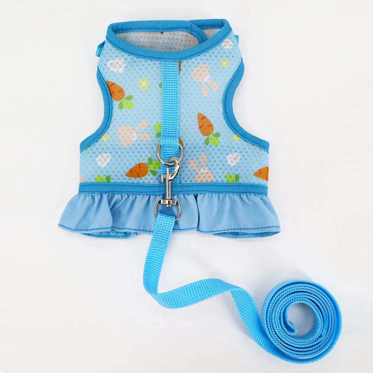 Harnais pour lapin avec laisse, boucle réglable, gilet et jupe en maille respirante - Autres
