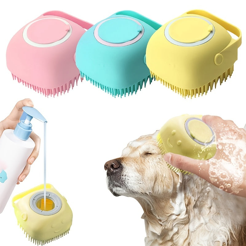 Brosse Shampoing Chien - Massage Bain Silicone